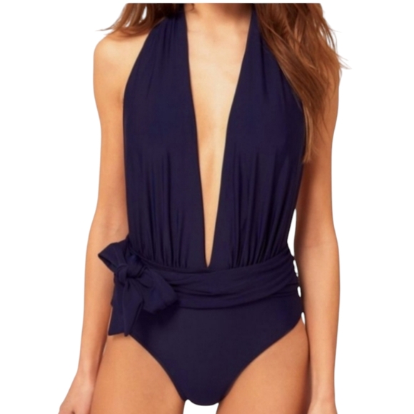 ๐ Womens Black Halter Bathing Suit - Picture 1 of 7